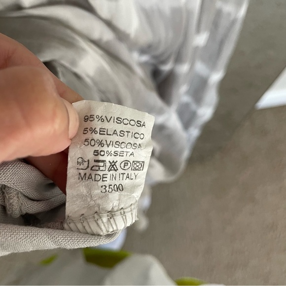 Sofia Made in Italy Silk and Viscose Tie Dye Flowy Maxi Dress - Picture 6 of 7